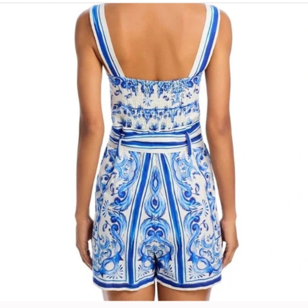 Farm Rio Blue Tiles romper - Picture 4 of 4